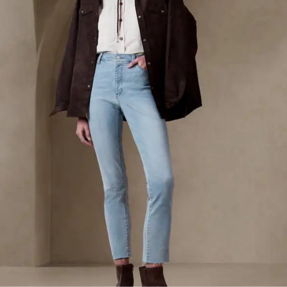 Banana Republic Jeans Womens 26 High Rise Skinny Premium Denim Stretch Pants